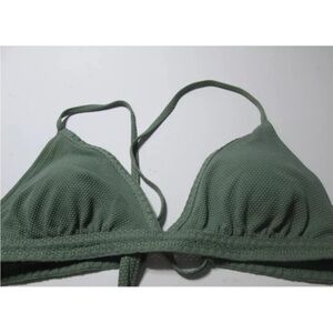 Xhilaration Green Triangle Bikini Top Swim